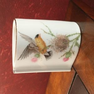 Shaddy Tear Shaped Japanese Bird Vase